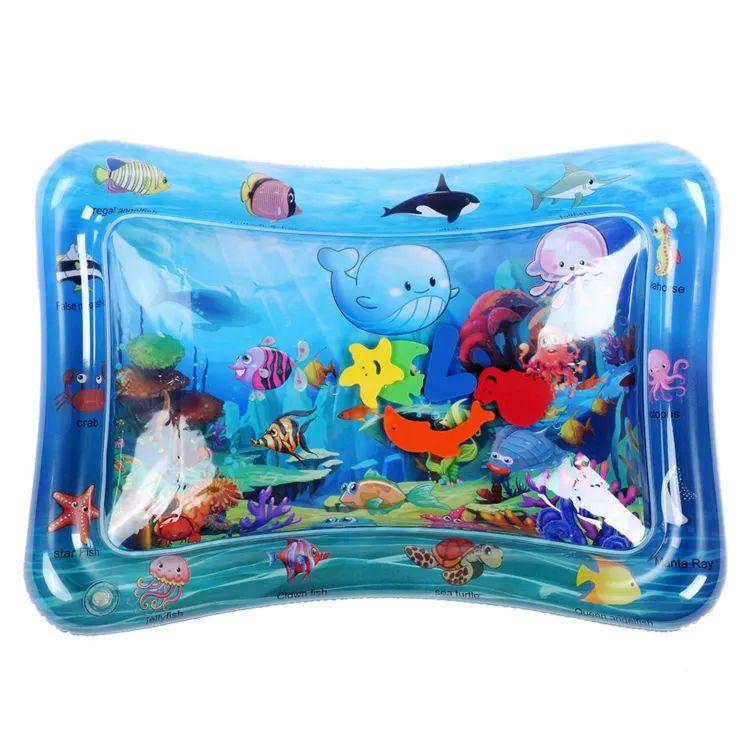 Inflatable Tummy Time Mat Premium Baby Water Play Mat for Infants and Toddlers for Months Strengthen Your Baby Muscles